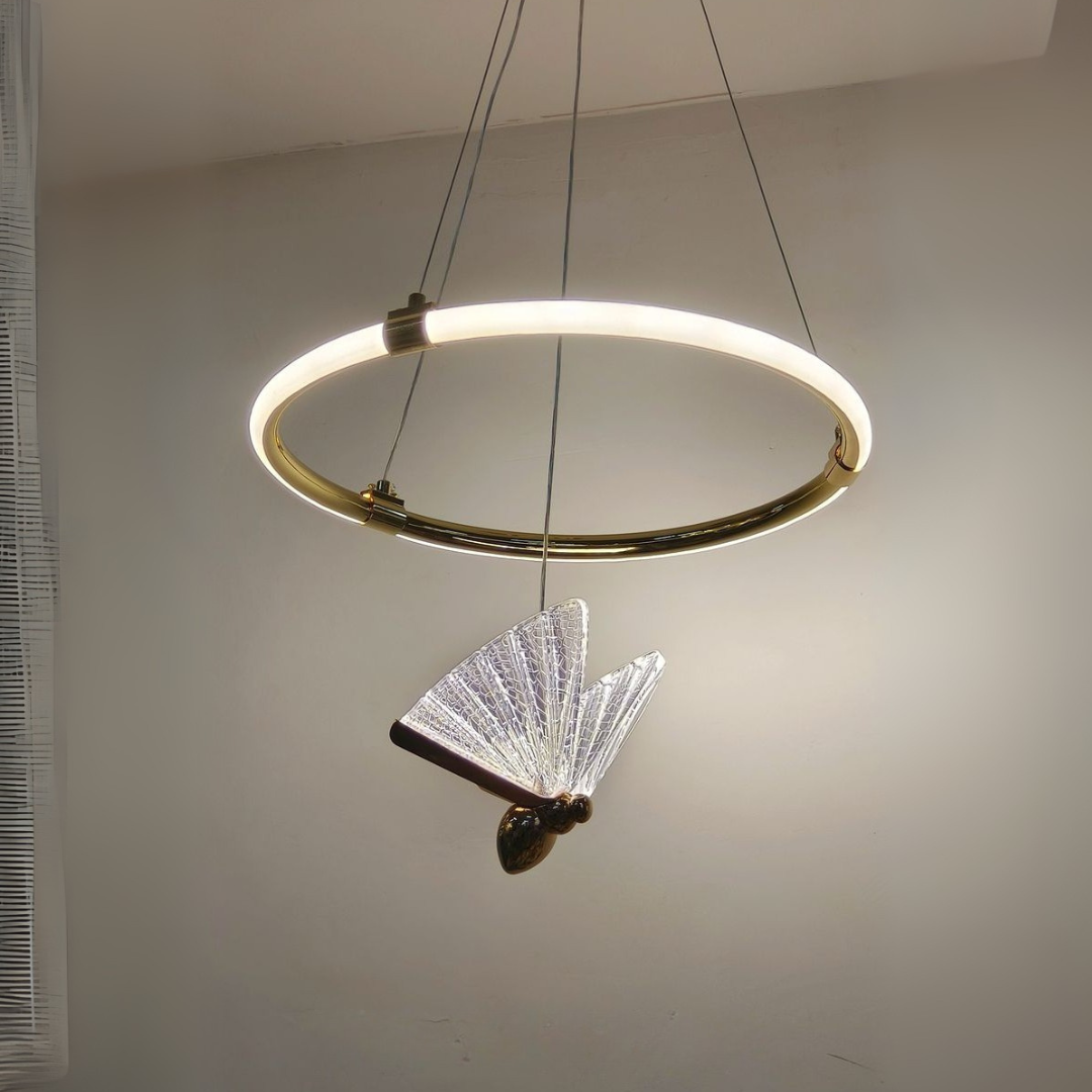 Elegant Ring Butterfly LED Ceiling Chandelier