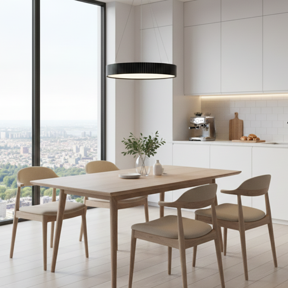 Modern LED Ring Pendant Light – Contemporary Ceiling Hanging Lamp