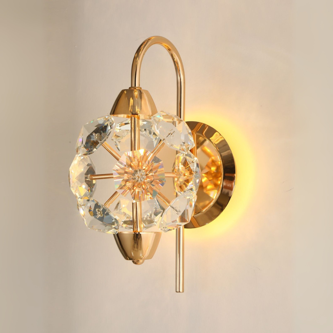 Luxury Diamond Crystal LED Wall Sconce