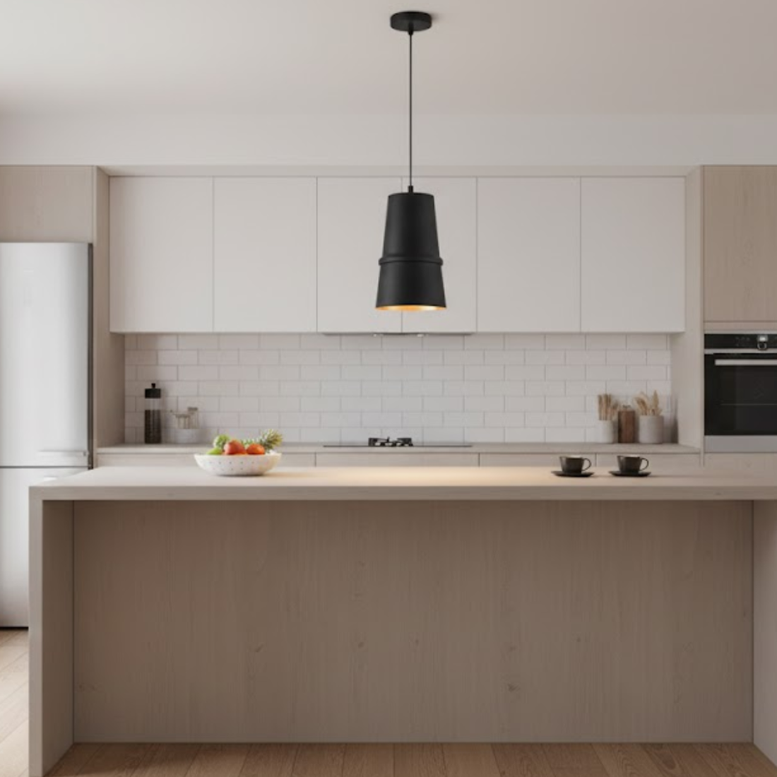 Modern Cylindrical Pendant Light – Single Light Fixture