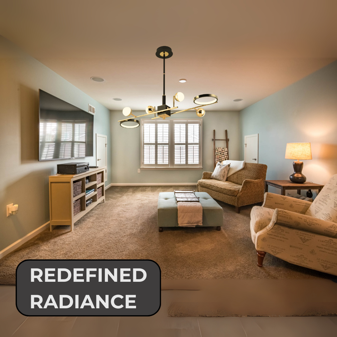 Modern Golden Linear Chandelier