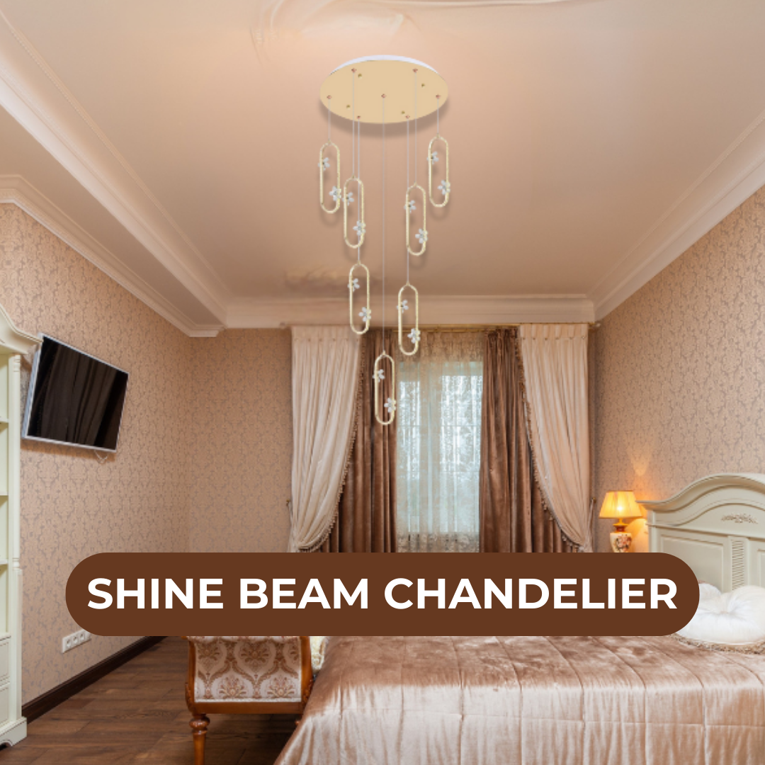 Long Crystal Modern LED Chandelier