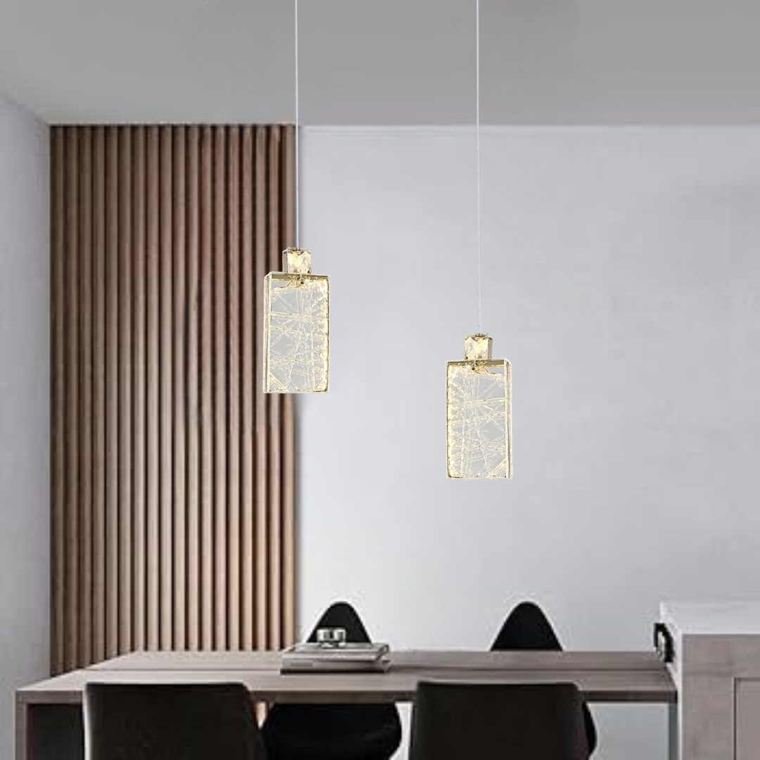 Premium Luxury Crystal LED Double Pendant