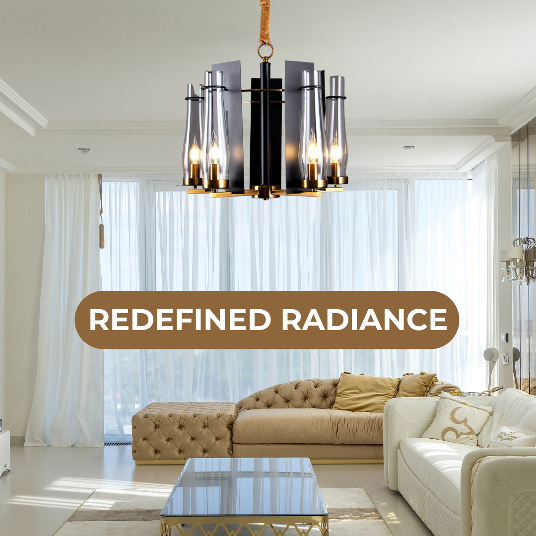 Luxury Candle Style Glass Chandelier