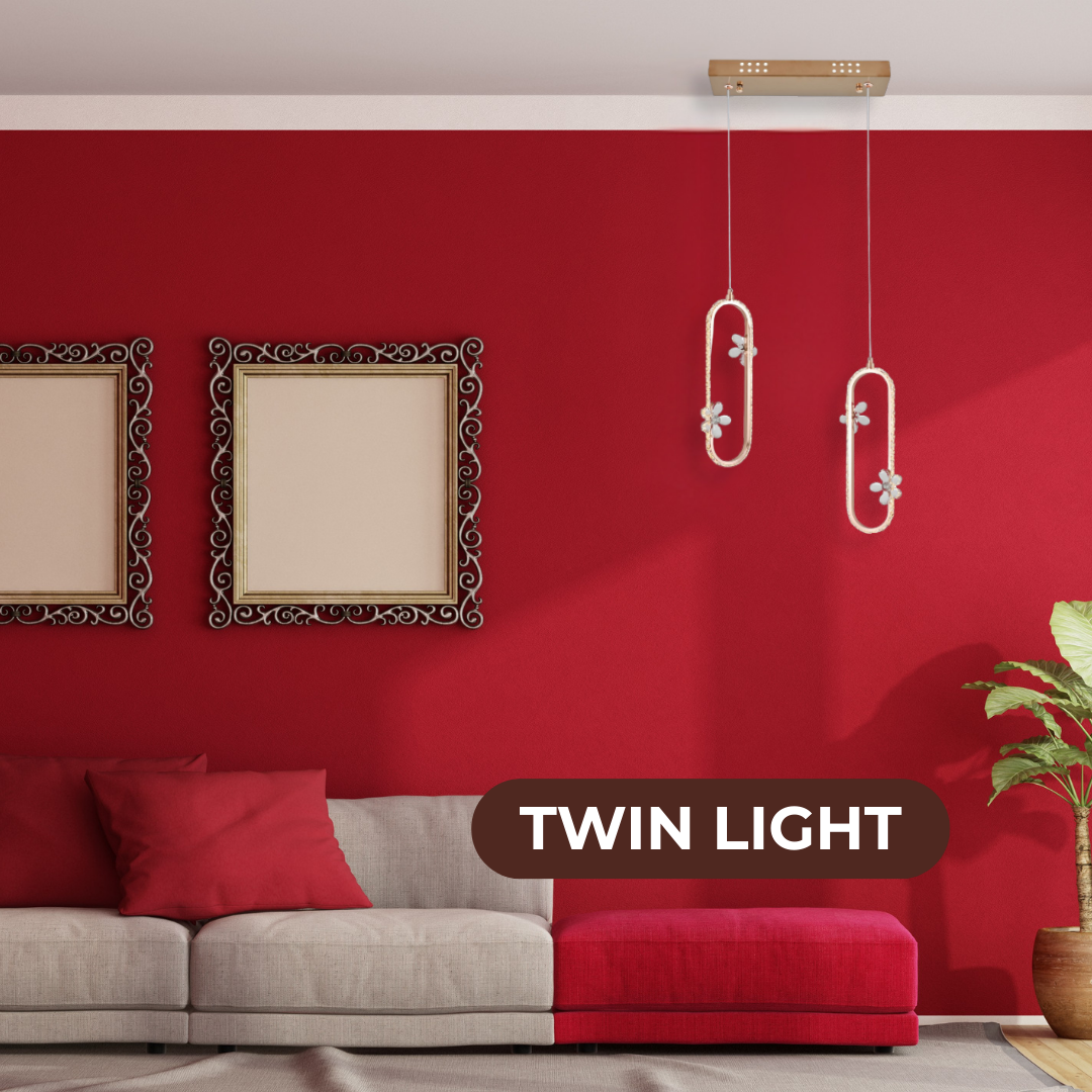 Luxury Crystal LED Double Pendant Light