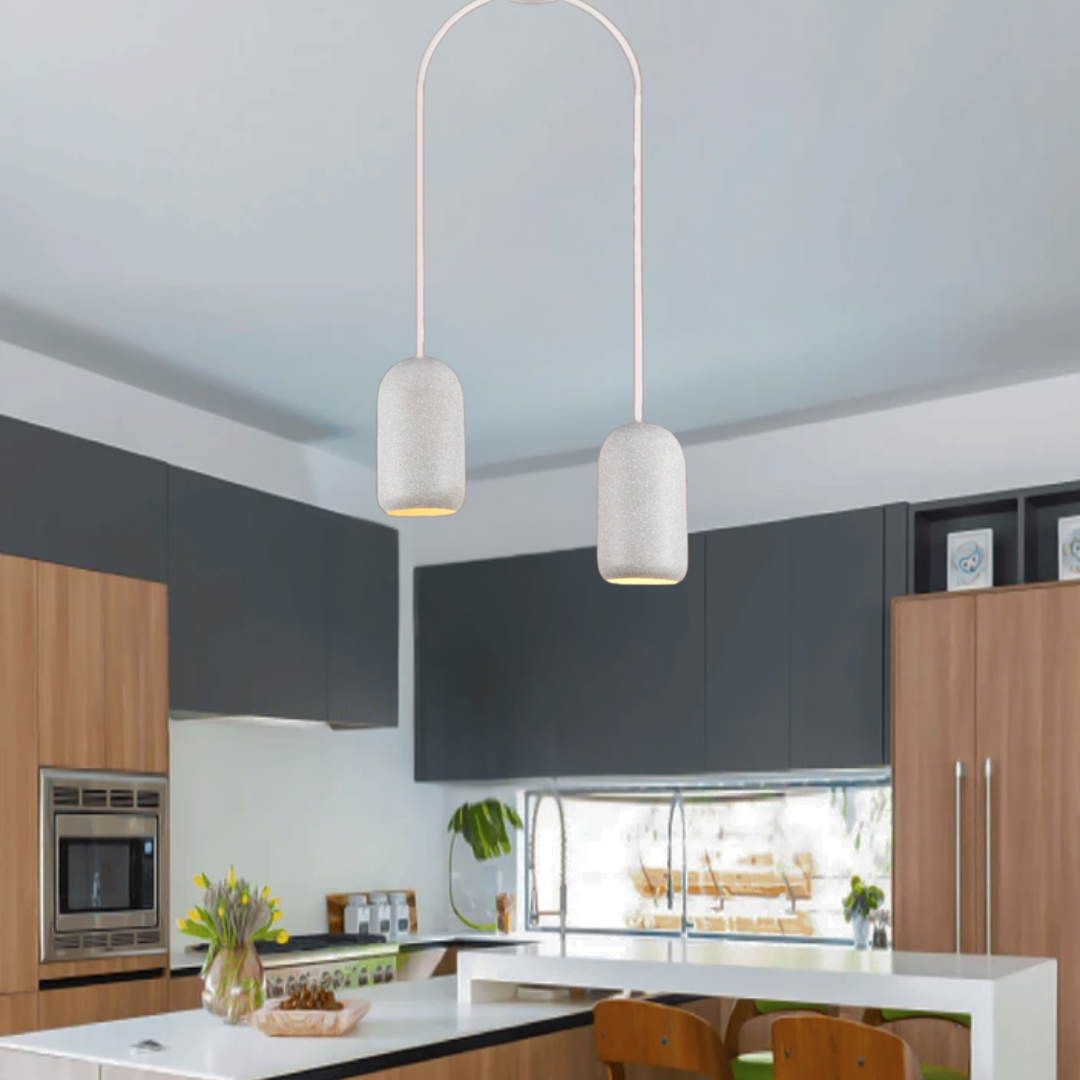 Luxury Golden Double Pendant LED Light