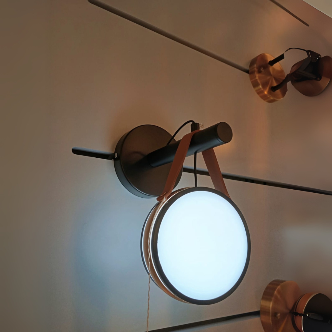 Luxury Leather LED Wall Sconce Light