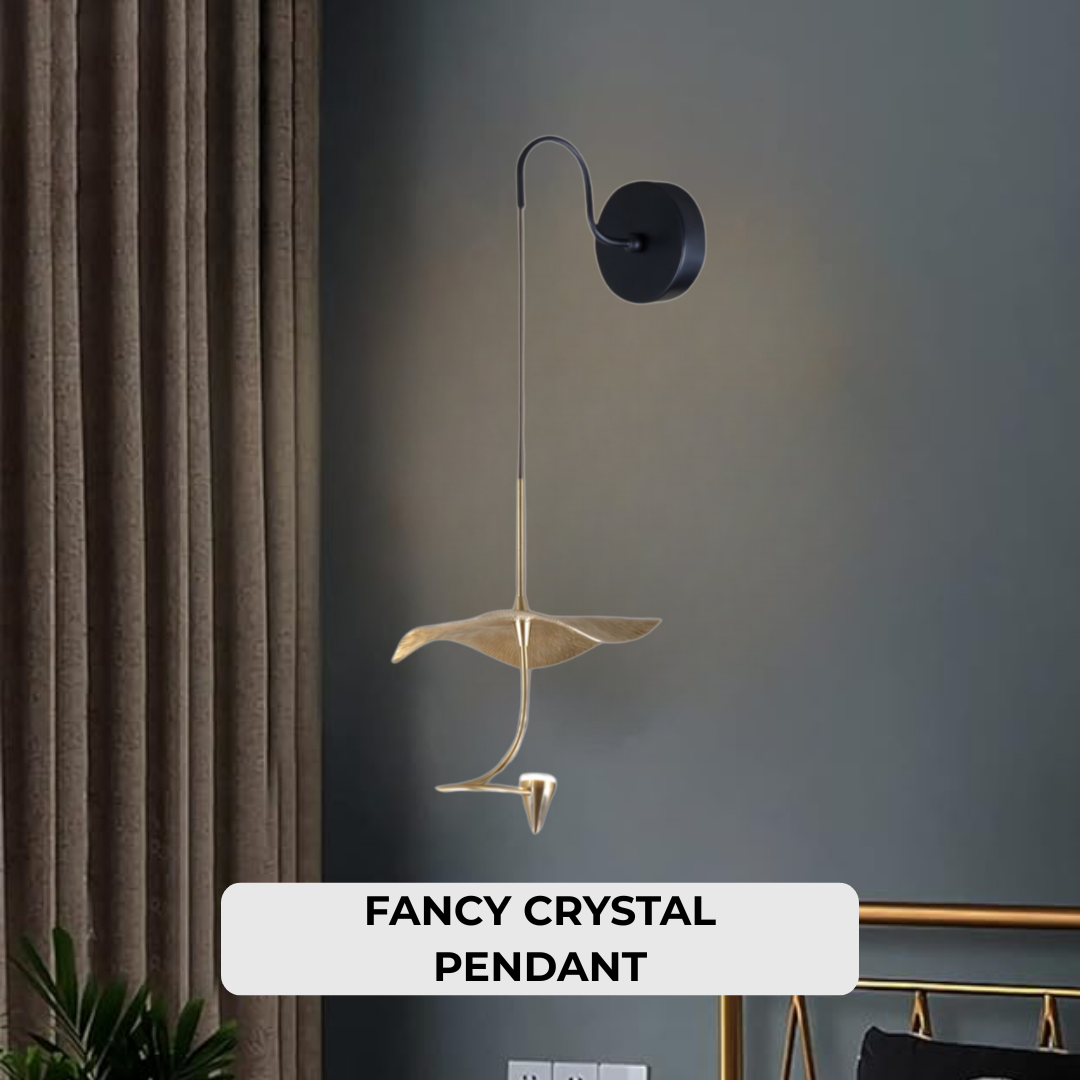 Adjustable Copper Flower LED Wall Light