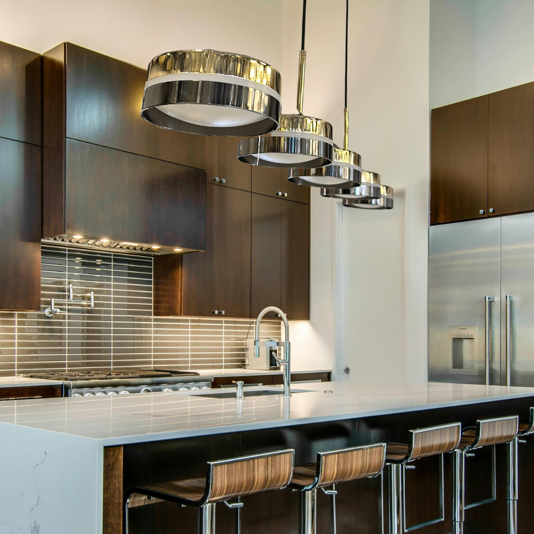 Elegant Linear LED Hanging Chandelier Fixture