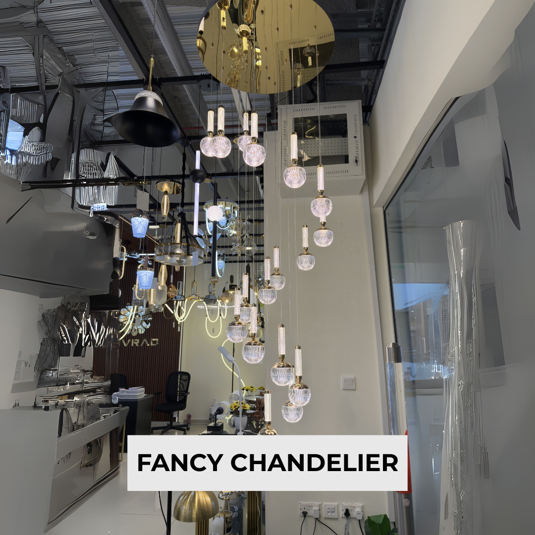 Modern Acrylic Adjustable 3-Color LED Chandelier