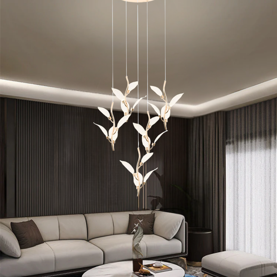 Luxury Leaf LED Ceiling Chandelier