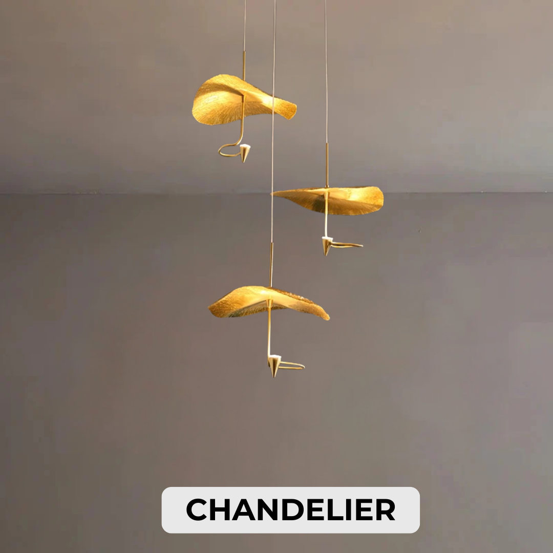 Adjustable Copper Flower LED Ceiling Light