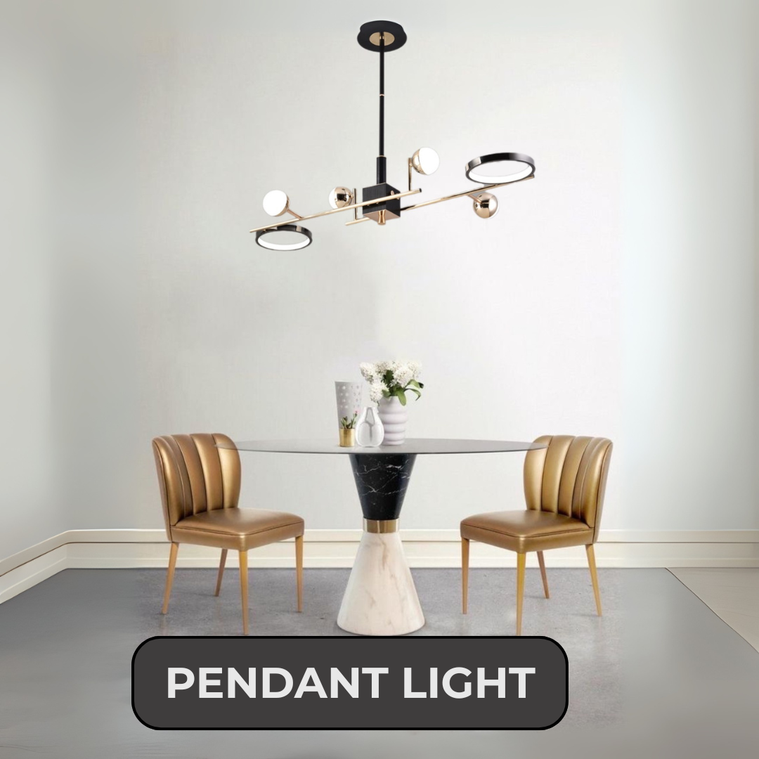 Modern Golden Linear Chandelier