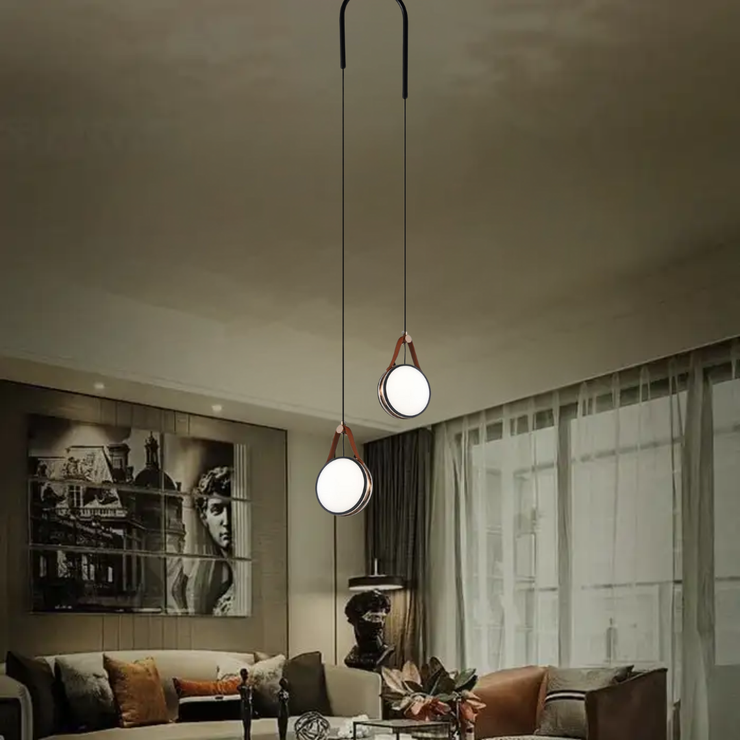 Luxury Leather Design LED Pendant Light