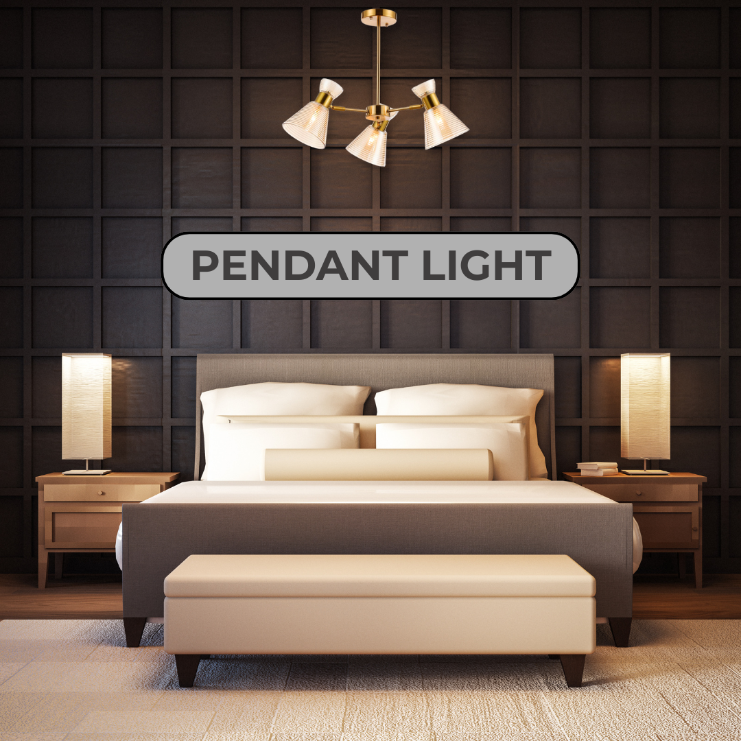 Golden Glass Copper Pendant Chandelier