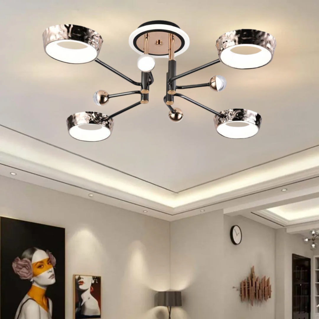 Modern Gold LED Chandelier Ceiling Light