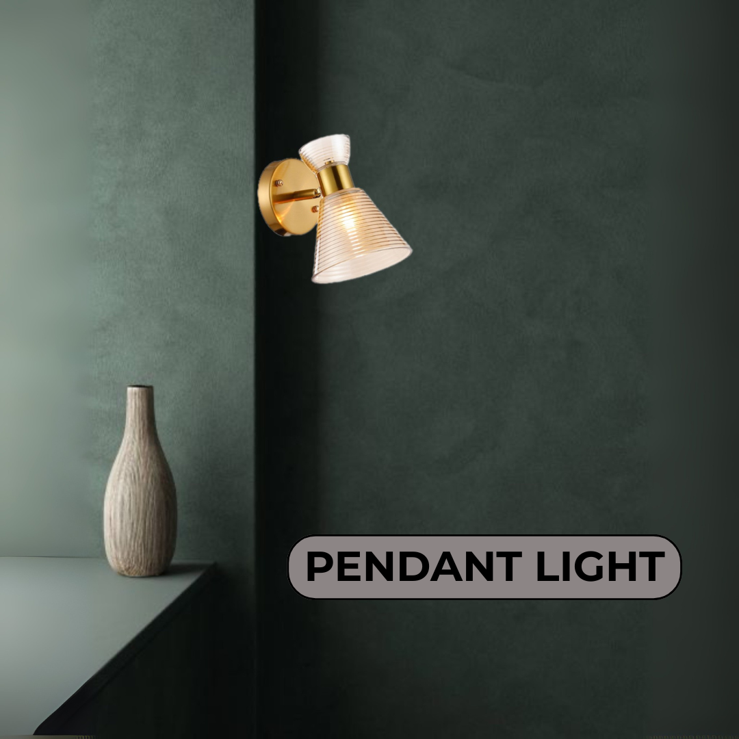 Golden Glass Copper Wall Lamp