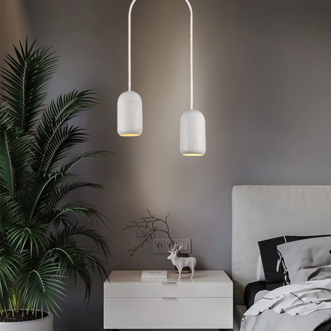 Luxury Golden Double Pendant LED Light