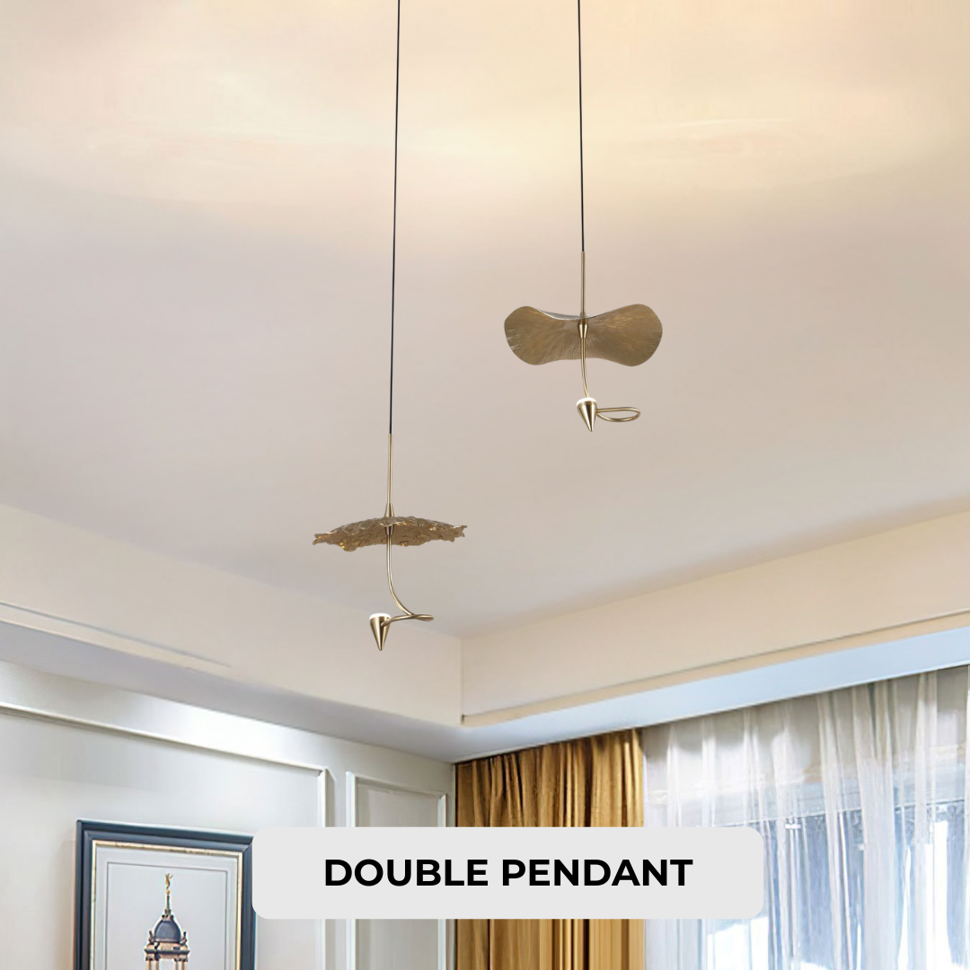 Copper Flower Double 4W LED Pendant
