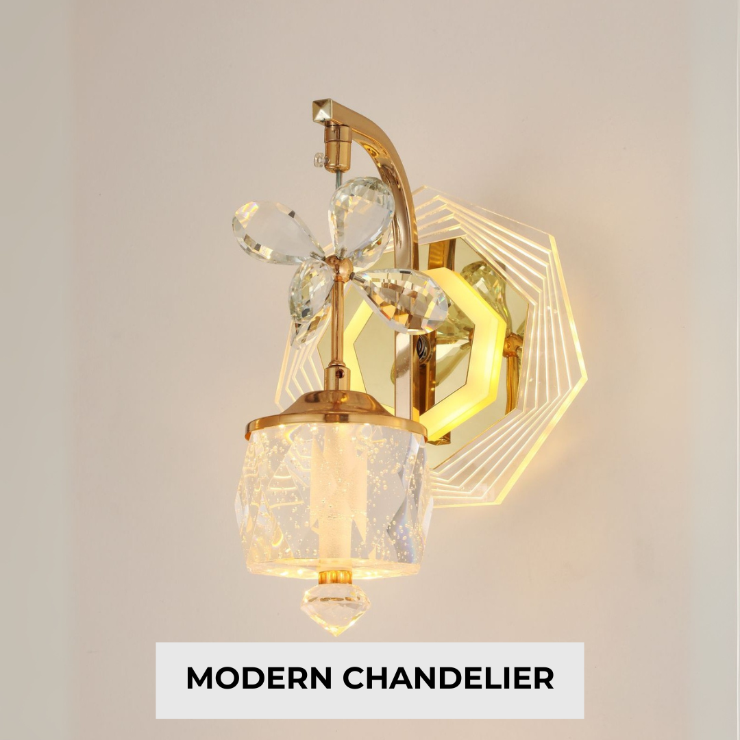 Modern Crystal Acrylic LED Wall Lamp