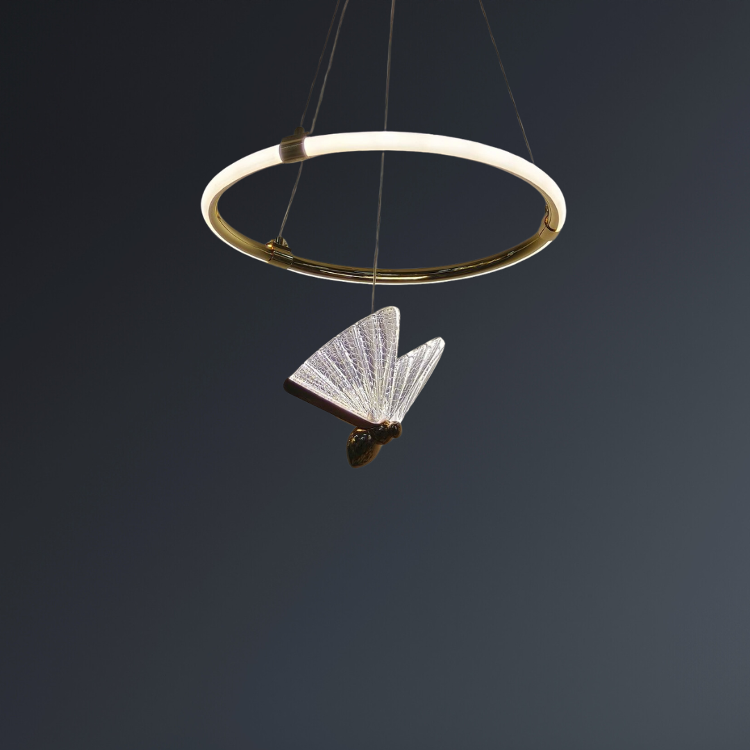 Elegant Ring Butterfly LED Ceiling Chandelier