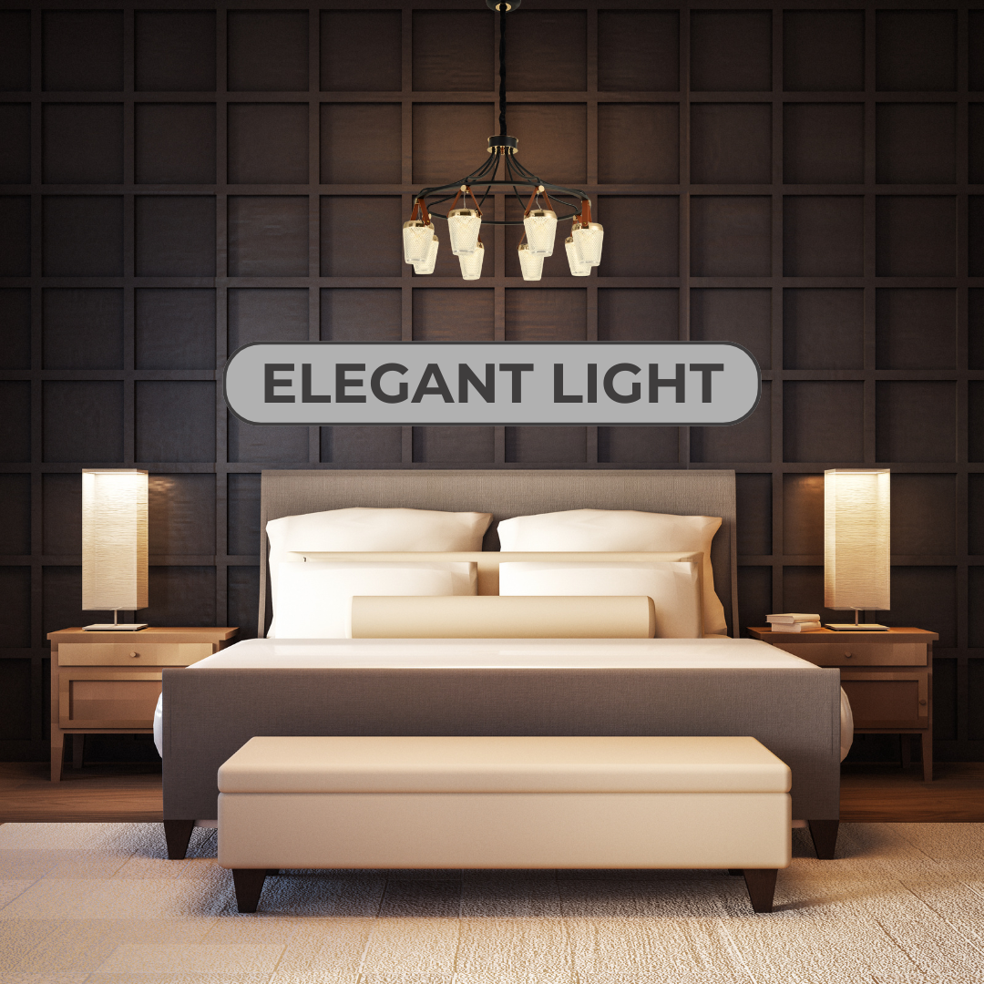 Candle Glass Modern LED Chandelier