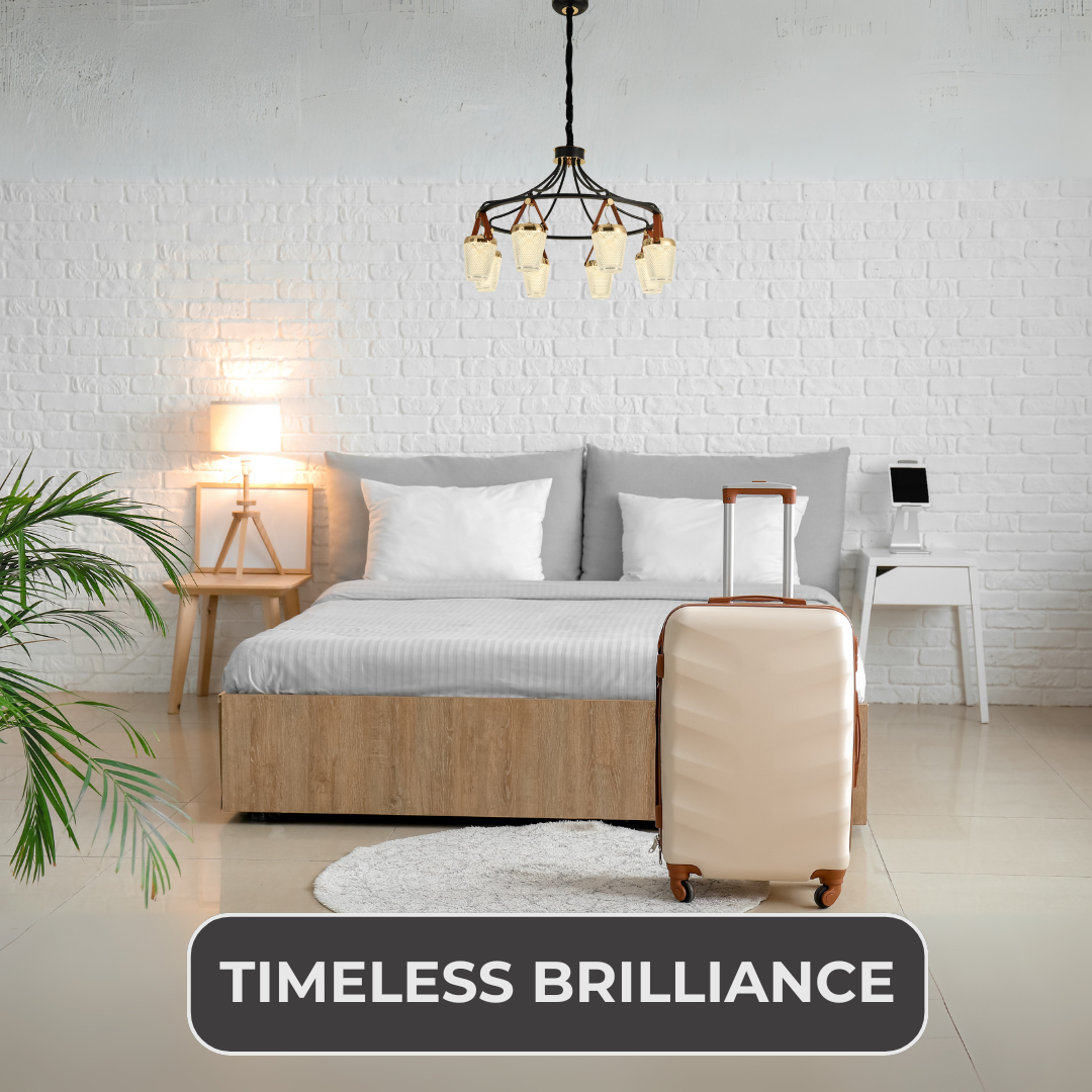 Candle Glass Modern LED Chandelier