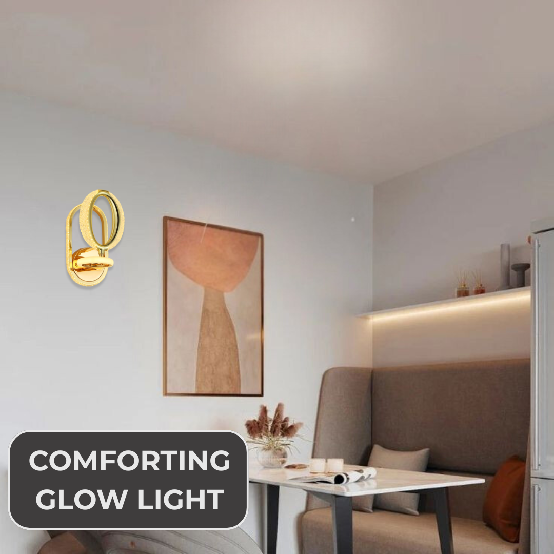 Modern Gold Acrylic LED Wall Lamp