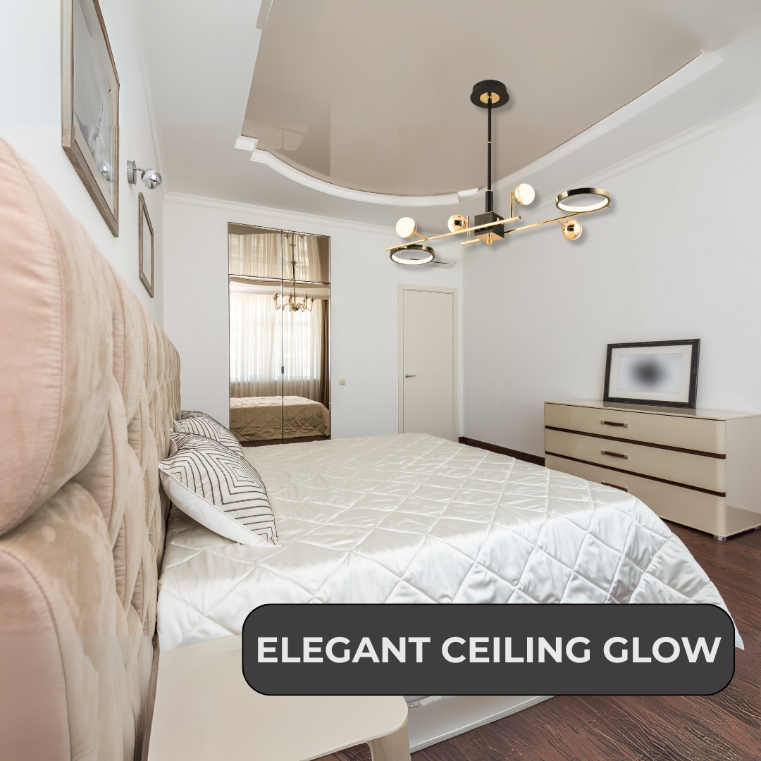 Modern Golden Linear Chandelier