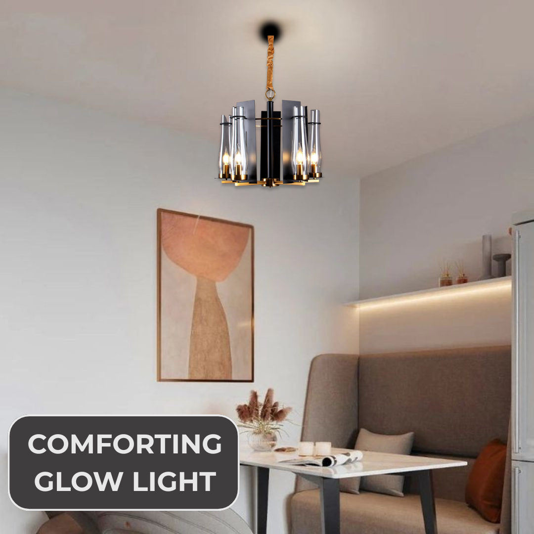 Luxury Candle Style Glass Chandelier