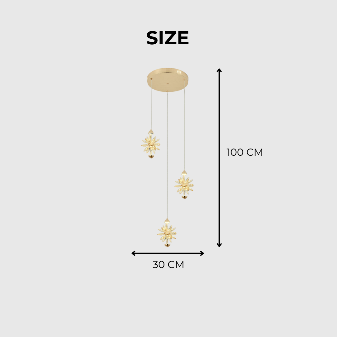 Modern Long Crystal LED Hanging Chandelier