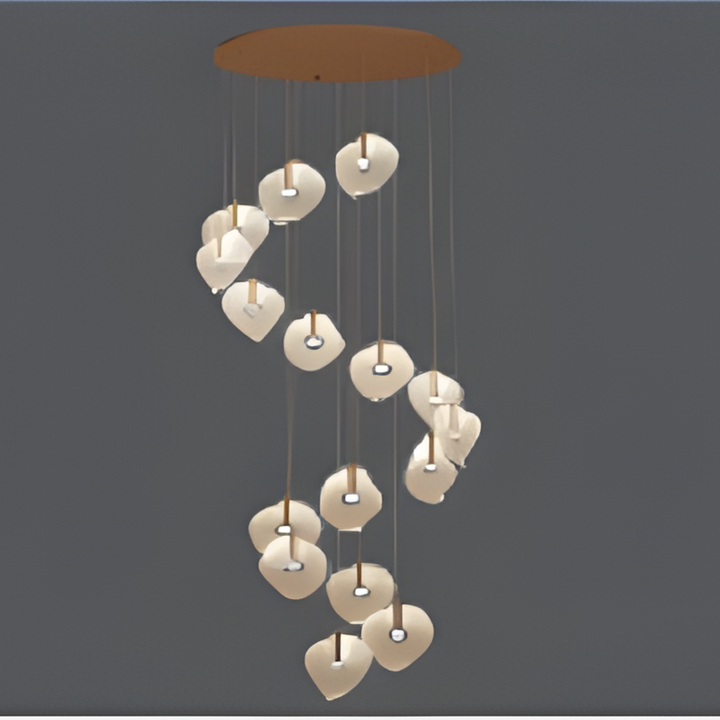 Aluminum, Acrylic & Iron Decorative Piece with Gold Base