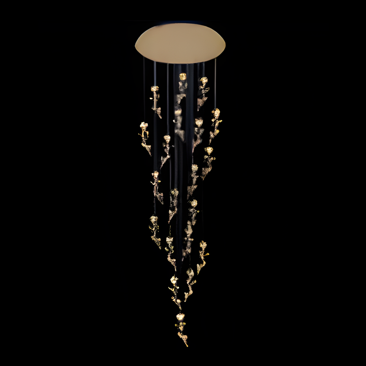 Crystal & Iron Decorative Piece with FR Gold Base